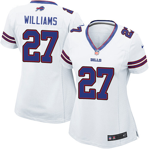 Women's Limited Duke Williams Nike Jersey White Road - #27 NFL Buffalo Bills